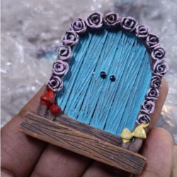 Blue House Door